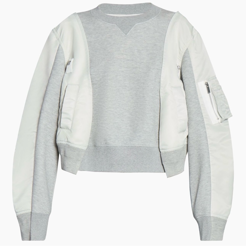 SACAI  Paneled Sweatshirt🌸 - Picture 5 of 13
